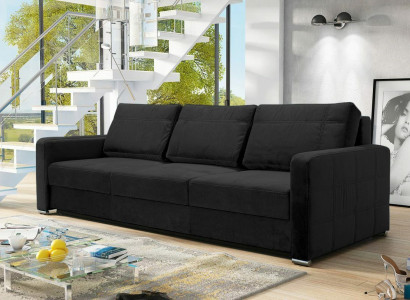 Schlafsofa Sofas Klapp Textil Couch Bett Sofa Kasten Couchen Polster Möbel Stoff